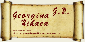 Georgina Mikača vizit kartica